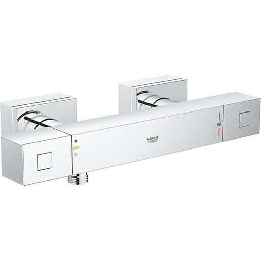 Baterie dus GROHE Grohtherm Cube 34488000, termostat, metal, argintiu Baterie dus GROHE Grohtherm Cube 34488000, termostat, metal, argintiu