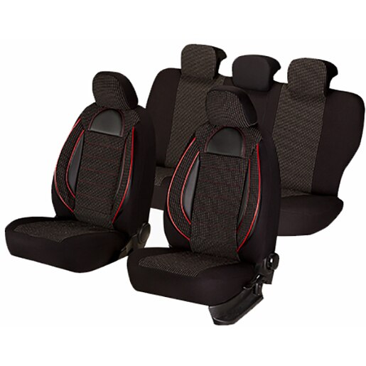 Set huse scaune UMBRELLA Racing 44487, negru Set huse scaune UMBRELLA Racing 44487, negru