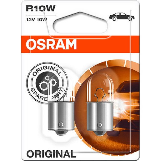 Bec auto halogen OSRAM, R10W, 12V, 10W, BA15s, 2 bucati Bec auto halogen OSRAM, R10W, 12V, 10W, BA15s, 2 bucati