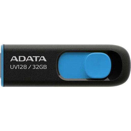 Memorie USB ADATA UV128, 32GB, USB 3.2 Gen1, negru-albastru Memorie USB ADATA UV128, 32GB, USB 3.2 Gen1, negru-albastru