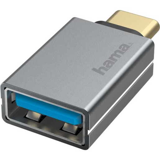 Adaptor HAMA 200300 USB-A - USB-C, gri Adaptor HAMA 200300 USB-A - USB-C, gri