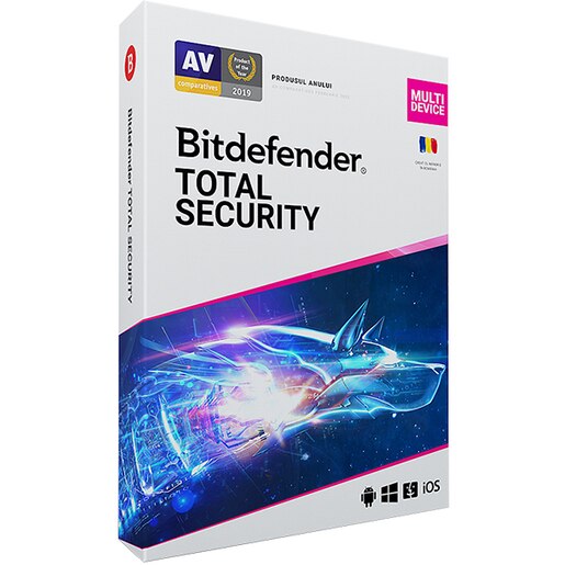 Antivirus BITDEFENDER Total Security, 1 an, 10 PC, Retail Antivirus BITDEFENDER Total Security, 1 an, 10 PC, Retail