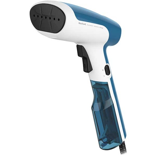 Aparat de calcat vertical cu abur TEFAL Access Steam First DT6130E0, 1300W, 70ml, alb-albastru Aparat de calcat vertical cu abur TEFAL Access Steam First DT6130E0, 1300W, 70ml, alb-albastru