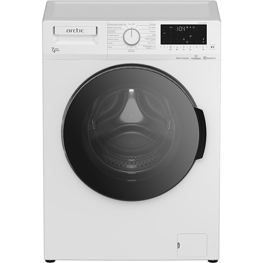Masina de spalat rufe frontala cu uscator ARCTIC APLWD741262WST, 7/4 kg, 1200rpm, Clasa D/E, alb Masina de spalat rufe frontala cu uscator ARCTIC APLWD741262WST, 7/4 kg, 1200rpm, Clasa D/E, alb