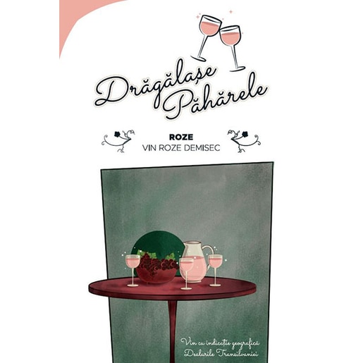 Vin rose demisec Jidvei Dragalase Paharele Rose, 10L, Bag in Box Vin rose demisec Jidvei Dragalase Paharele Rose, 10L, Bag in Box