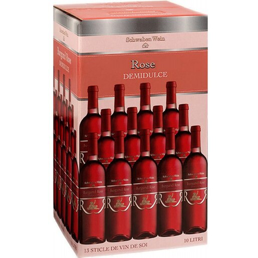 Vin rose demidulce Cramele Recas Schwaben Wein Roze,10L, Bag in Box Vin rose demidulce Cramele Recas Schwaben Wein Roze,10L, Bag in Box
