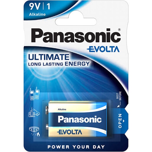 Baterie PANASONIC Evolta Alkaline 6LR61/9V Baterie PANASONIC Evolta Alkaline 6LR61/9V