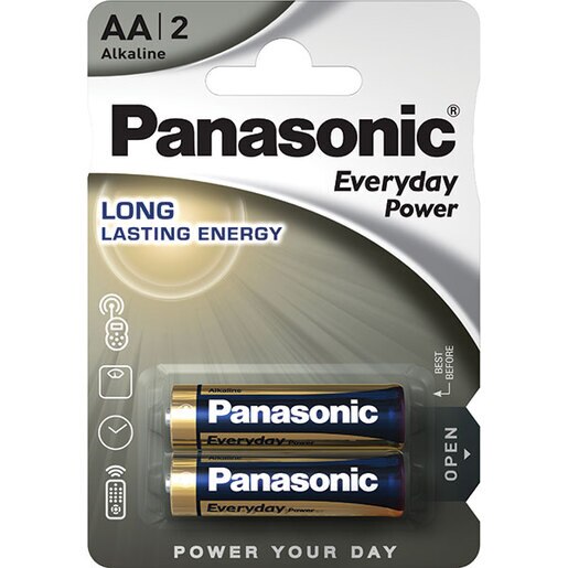 Baterii PANASONIC Everyday Power LR6/AA, 2 bucati Baterii PANASONIC Everyday Power LR6/AA, 2 bucati