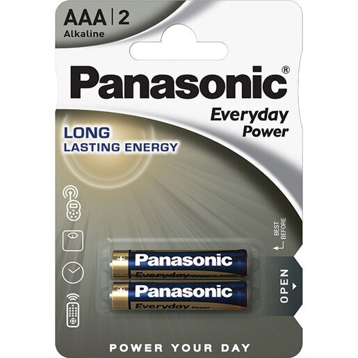 Baterii PANASONIC Everyday Power LR03/AAA, 2 bucati Baterii PANASONIC Everyday Power LR03/AAA, 2 bucati