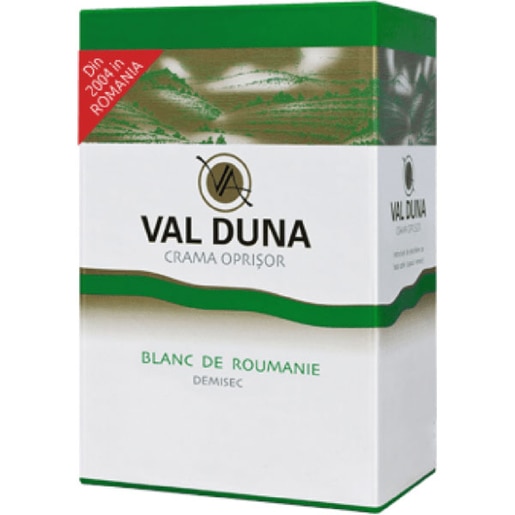 Vin alb demisec Crama Oprisor Val Duna Blanc de Roumanie, 10L, Bag in Box Vin alb demisec Crama Oprisor Val Duna Blanc de Roumanie, 10L, Bag in Box