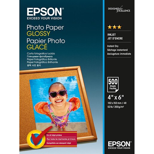 Hartie foto originala EPSON C13S042549, 10x15cm, 500 coli Hartie foto originala EPSON C13S042549, 10x15cm, 500 coli