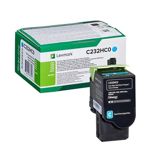 Toner original LEXMARK XL C232HC0 Return Program, cyan Toner original LEXMARK XL C232HC0 Return Program, cyan