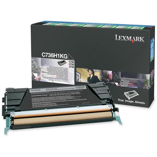 Toner original LEXMARK XL C736H1KG Return Program, negru Toner original LEXMARK XL C736H1KG Return Program, negru