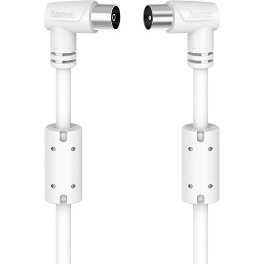 Cablu Coaxial HAMA 205059, 10m, alb Cablu Coaxial HAMA 205059, 10m, alb