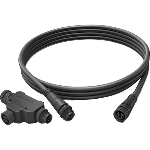 Extensie cablu de exterior PHILIPS, 2.5m, negru Extensie cablu de exterior PHILIPS, 2.5m, negru