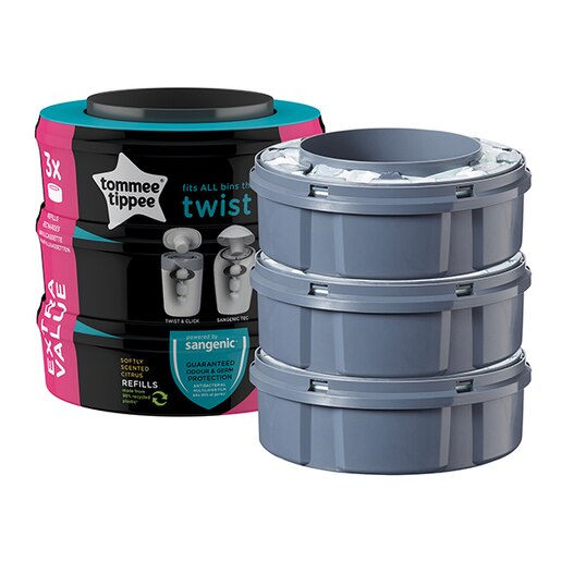 Rezerve TOMMEE TIPPEE Twist&Click TT0128, 3 buc Rezerve TOMMEE TIPPEE Twist&Click TT0128, 3 buc