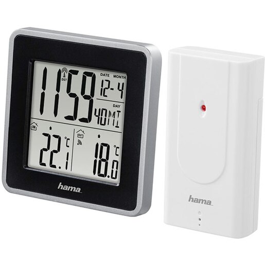 Statie meteo HAMA EWS Intro cu radio si alarma, alb Statie meteo HAMA EWS Intro cu radio si alarma, alb