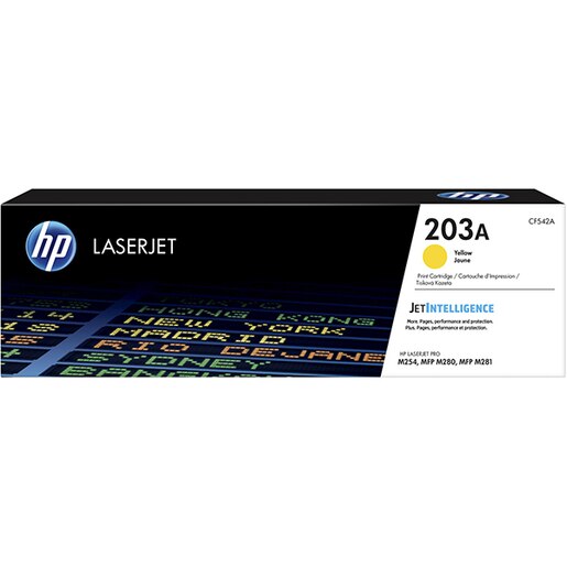 Toner original HP 203A (CF542A), yellow Toner original HP 203A (CF542A), yellow