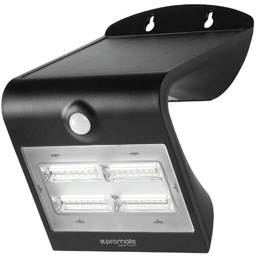 Lampa solara cu senzor de miscare PROMATE SolarTrail-2, 3.2W, 400 lumeni, IP54, negru Lampa solara cu senzor de miscare PROMATE SolarTrail-2, 3.2W, 400 lumeni, IP54, negru