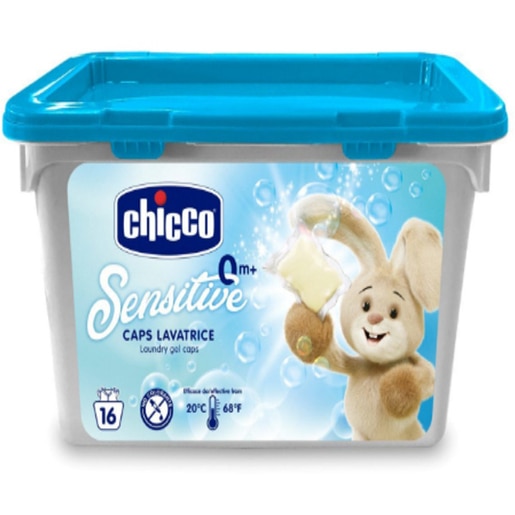 Detergent capsule hipoalergenic CHICCO Sensitive, 16 spalari Detergent capsule hipoalergenic CHICCO Sensitive, 16 spalari
