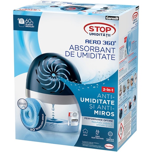 Absorbant umiditate CERESIT Aero 360 Blue, 450 g Absorbant umiditate CERESIT Aero 360 Blue, 450 g