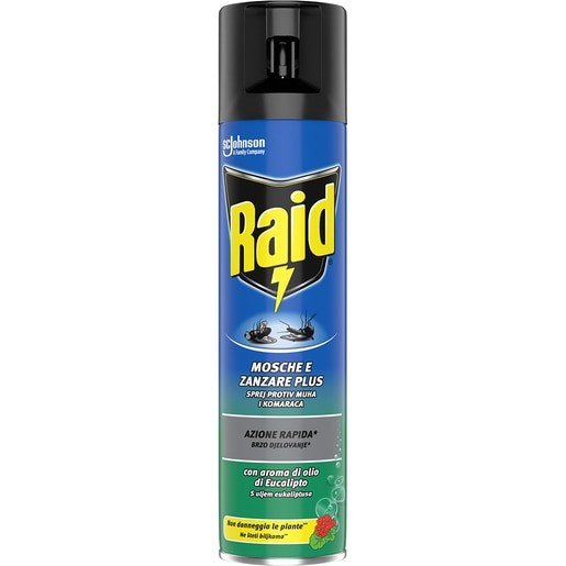 Spray anti-muste si tantari RAID Eucalipt, 400ml Spray anti-muste si tantari RAID Eucalipt, 400ml