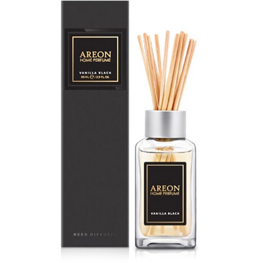 Odorizant cu betisoare AREON Home Perfume Vanilla Black Line, 85ml Odorizant cu betisoare AREON Home Perfume Vanilla Black Line, 85ml