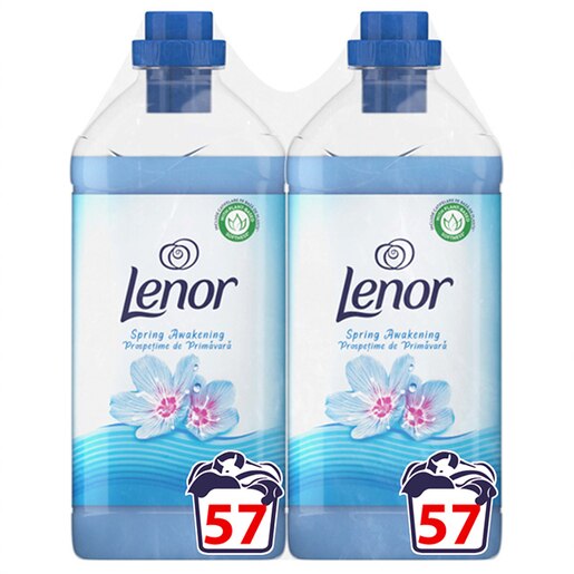 Pachet balsam de rufe LENOR Spring Awakening, 2 x 1.7l, 57 spalari Pachet balsam de rufe LENOR Spring Awakening, 2 x 1.7l, 57 spalari