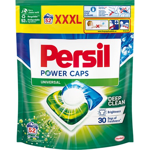 Detergent capsule PERSIL Power Caps Universal, 52 spalari Detergent capsule PERSIL Power Caps Universal, 52 spalari