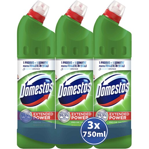 Pachet dezinfectant DOMESTOS Trio, 750ml Pachet dezinfectant DOMESTOS Trio, 750ml
