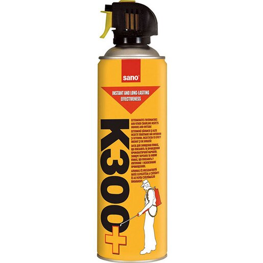 Spray anti-insecte si taratoare SANO K-300+, 400 ml Spray anti-insecte si taratoare SANO K-300+, 400 ml