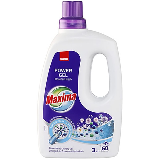 Detergent lichid SANO Maxima Mountain Fresh, 3 l, 60 spalari Detergent lichid SANO Maxima Mountain Fresh, 3 l, 60 spalari