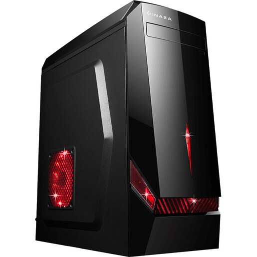 Carcasa PC INAZA X-Blade, USB 3.0, fara sursa, iluminare RGB, negru Carcasa PC INAZA X-Blade, USB 3.0, fara sursa, iluminare RGB, negru
