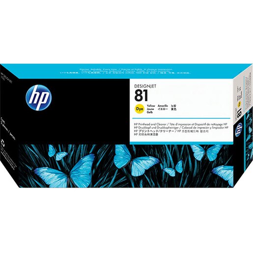Cap imprimare original HP 81 (C4953A), galben Cap imprimare original HP 81 (C4953A), galben
