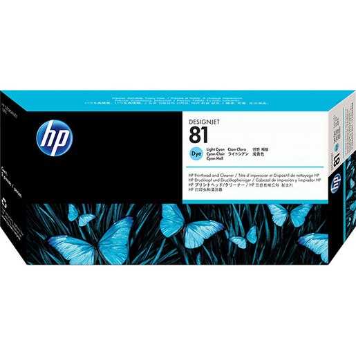 Cap imprimare original HP 81 (C4954A), Cyan Light Cap imprimare original HP 81 (C4954A), Cyan Light