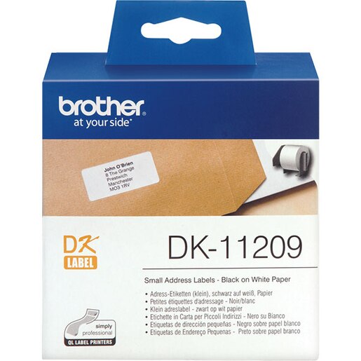 Banda etichete BROTHER DK-11209, 29 mm, 0.62 m, Negru pe Alb Banda etichete BROTHER DK-11209, 29 mm, 0.62 m, Negru pe Alb