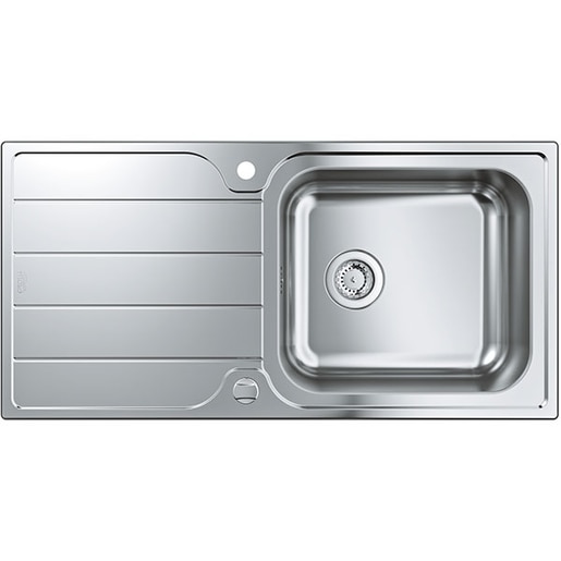 Chiuveta bucatarie GROHE 31563SD1, 1 cuva, picurator reversibil, inox, argintiu Chiuveta bucatarie GROHE 31563SD1, 1 cuva, picurator reversibil, inox, argintiu