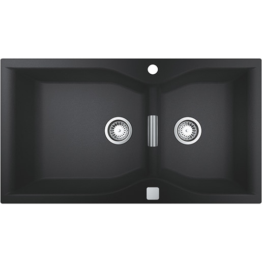 Chiuveta bucatarie GROHE K700 31658AP0, 2 cuve, compozit quartz, negru Chiuveta bucatarie GROHE K700 31658AP0, 2 cuve, compozit quartz, negru