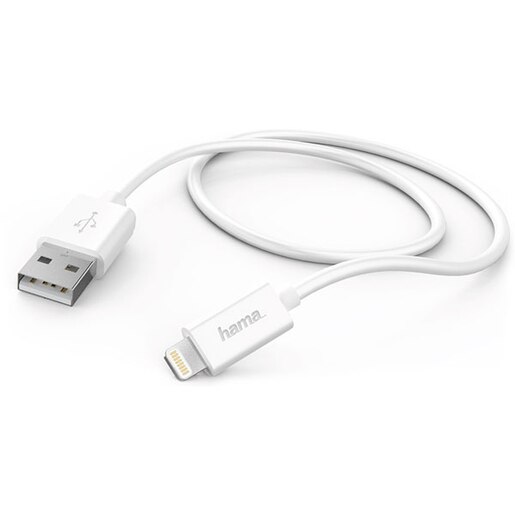 Cablu date HAMA 178384, USB-A - Lightning, 0.6m, alb Cablu date HAMA 178384, USB-A - Lightning, 0.6m, alb