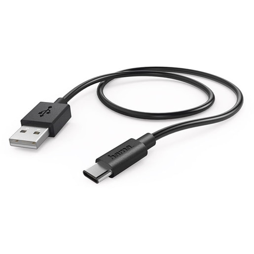 Cablu date HAMA 178385, USB-A - USB-C, 0.6m, negru Cablu date HAMA 178385, USB-A - USB-C, 0.6m, negru