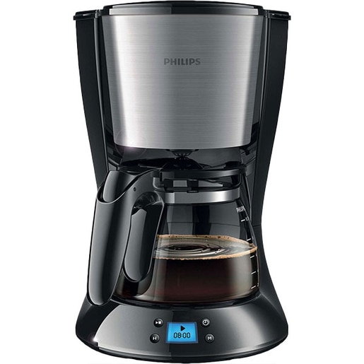 Cafetiera PHILIPS Daily Collection HD7459/20, 1.2l, 1000W, Pana la 15 cesti, argintiu-negru Cafetiera PHILIPS Daily Collection HD7459/20, 1.2l, 1000W, Pana la 15 cesti, argintiu-negru
