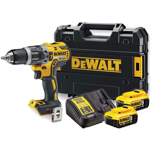 Masina de gaurit si insurubat (bormasina) DEWALT DCD796P2, 18V, 5.0Ah, 2000RPM, percutie, mandrina 13mm, incarcator + 2 acumulatori Masina de gaurit si insurubat (bormasina) DEWALT DCD796P2, 18V, 5.0Ah, 2000RPM, percutie, mandrina 13mm, incarcator + 2 acumulatori