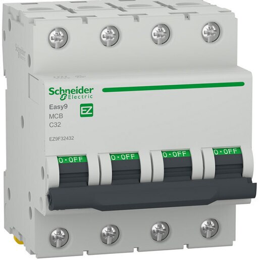 Siguranta automata modulara SCHNEIDER EZ9F32432, 4P, 32A, curba C Siguranta automata modulara SCHNEIDER EZ9F32432, 4P, 32A, curba C