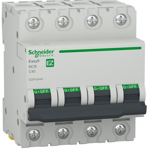 Siguranta automata modulara SCHNEIDER EZ9F32440, 4P, 40A, curba C Siguranta automata modulara SCHNEIDER EZ9F32440, 4P, 40A, curba C
