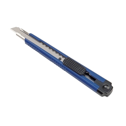 Cutter mic DAHLE, 9 mm, otel inoxidabil, negru-albastru Cutter mic DAHLE, 9 mm, otel inoxidabil, negru-albastru