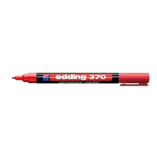 Marker permanent EDDING 370, 1 mm, rosu Marker permanent EDDING 370, 1 mm, rosu