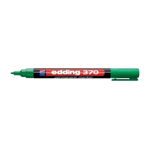 Marker permanent EDDING 370, 1 mm, corp metalic, verde Marker permanent EDDING 370, 1 mm, corp metalic, verde