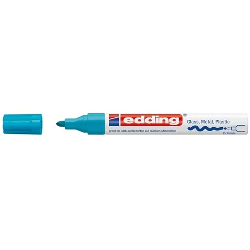 Marker permanent cu vopsea EDDING 750, corp metalic, 2-4 mm, verde Marker permanent cu vopsea EDDING 750, corp metalic, 2-4 mm, verde