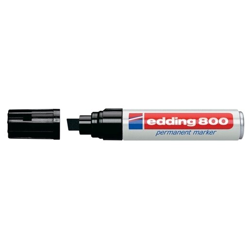 Marker permanent EDDING 800, corp aluminiu, 4-12 mm, negru Marker permanent EDDING 800, corp aluminiu, 4-12 mm, negru