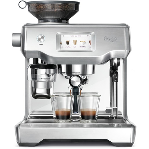Espressor manual SAGE SES990BSS, 2.5l, 2400W, 15 bar, sistem Oracle Touch, argintiu Espressor manual SAGE SES990BSS, 2.5l, 2400W, 15 bar, sistem Oracle Touch, argintiu